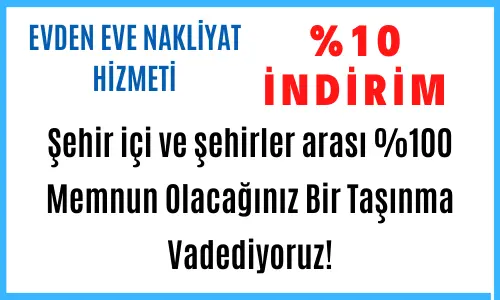 Demtaş Nakliyat evden eve nakliyat hizmetinde yüzde 10 indirim kampanyası