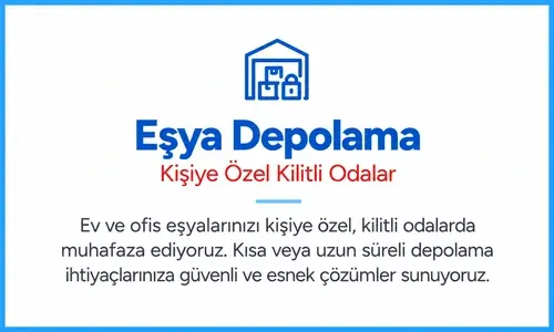 Demtaş Nakliyat kişiye özel kilitli odalarda eşya depolama hizmeti